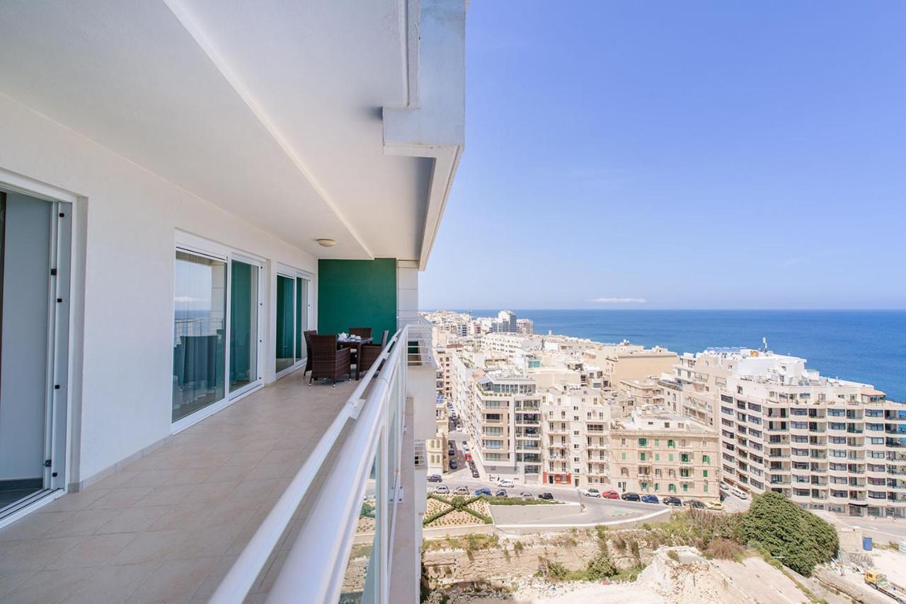 Seafront Luxury Apartment With Pool 슬리에마 외부 사진