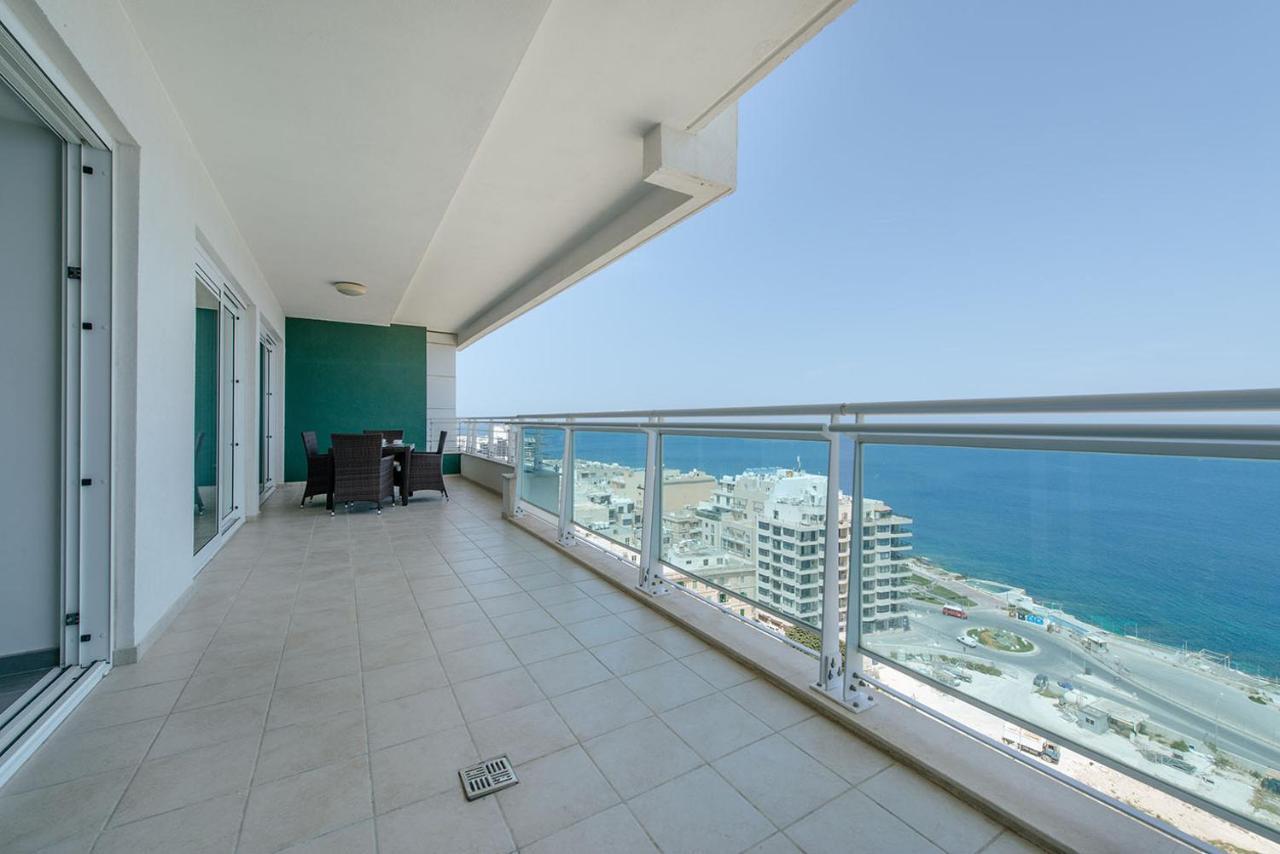 Seafront Luxury Apartment With Pool 슬리에마 외부 사진